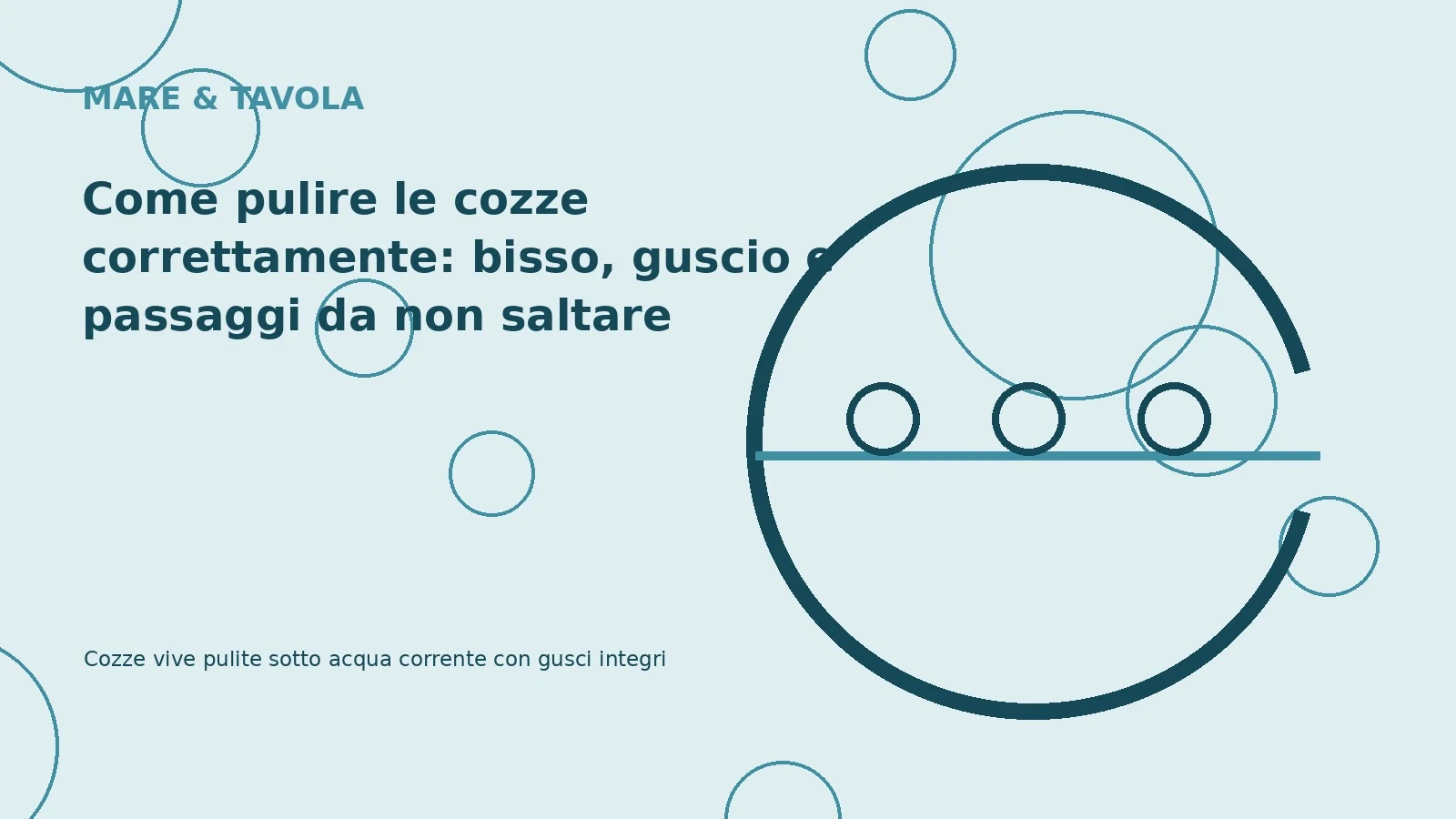 Come pulire le cozze correttamente: bisso, guscio e passaggi da non saltare
