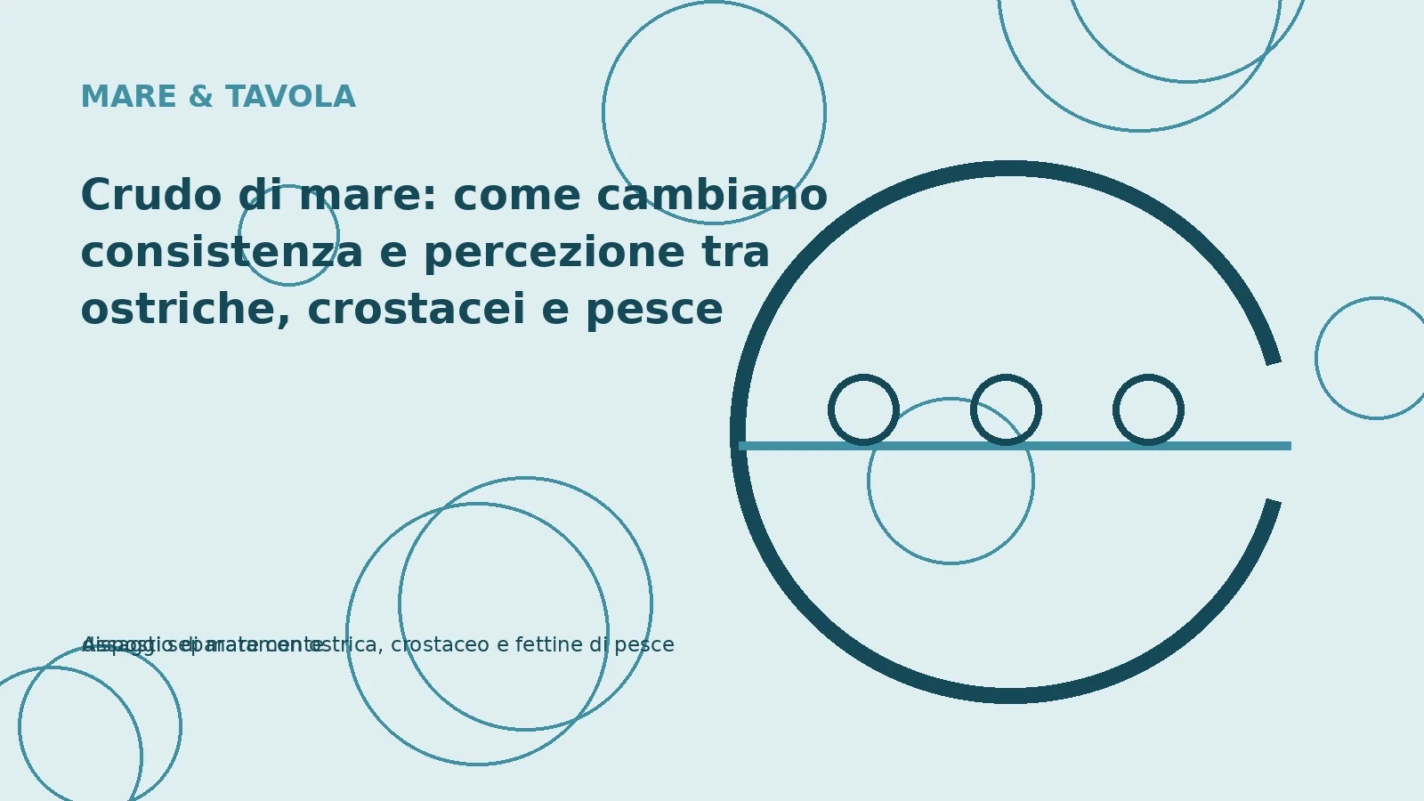 Crudo di mare: come cambiano consistenza e percezione tra ostriche, crostacei e pesce