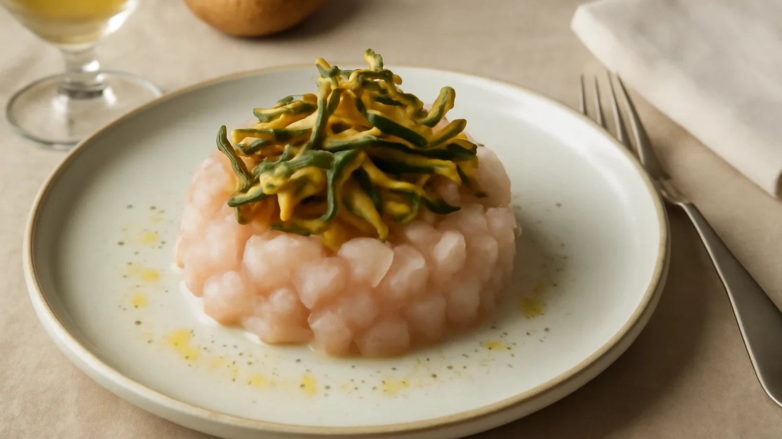 Porro, mandarino e nocciole accanto al pesce: come distribuire dolcezza, acidità e croccantezza senza coprire il gusto principale